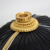 【O-016-K】Black thread laced modern small plate two-piece cuirass armor (helmet only)：黒糸威当世小札二枚胴（兜のみ）