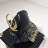 【O-031-K】Kashidori thread laced two-piece cuirass armor (helmet only)：樫鳥糸威二枚胴具足（兜のみ）