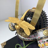 【O-027-K】Yomogi thread laced diamond laced two-piece cuirass armor (helmet only)：蓬糸威菱綴二枚胴具足（兜のみ）