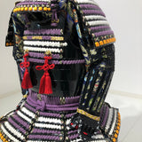[C-009] Fuji-white thread-dyed black Iyo-fuda (child's armor)