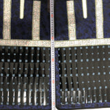 [O-063] Three-Piece Armor Set with Seven-Splint Shin Guards, Arm Gauntlets with Upper Arm Plates, and Thigh Armor