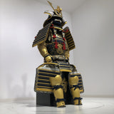【O-024】Dark blue thread laced Buddha-style two-piece cuirass armor：紺糸威仏ニ枚胴具足
