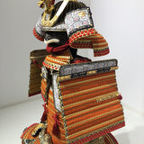 【O-006】Gold Small Plate Scarlet Laced Two-Piece Cuirass Armor：金小札緋威二枚胴具足