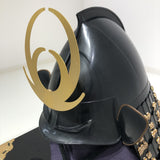 【O-023-K】Woodpecker thread laced vertical joined two-piece cuirass armor (helmet only)： 啄木糸威縦矧二枚胴（兜のみ）