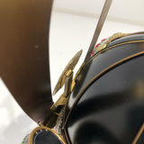【O-037-K】Dark blue thread laced large-sleeved black two-piece cuirass armor (helmet only)：紺糸威大袖黒二枚胴具足（兜のみ）