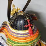 【O-025】Various Colors Thread Laced Chest-Covering Hotoke Two-Piece Cuirass Armor：色々威胸取仏二枚胴具足