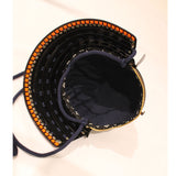 【O-041-K】Deep navy blue thread laced riveted two-piece cuirass armor (helmet only)：濃紺糸威鋲綴二枚胴具足（兜のみ）