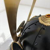 【O-048-K】Red Thread Laced Iyo-sugake Two-piece Dou Armor (Helmet Only)：赤糸威伊予素懸二枚胴具足（兜のみ）