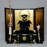 [B-146] Gold folding screen for kabuto (helmet) display.：金屏風 　兜飾り用