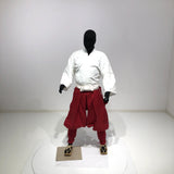 【O-076】Red lacquered armor with dark blue lacing two-plate cuirass, Jidai Festival set：濃紺糸威赤桶側二枚胴　時代祭りセット
