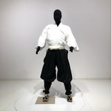 【O-075】Dark blue lacing black lacquered two-plate cuirass Jidai Festival set：濃紺糸威黒桶側二枚胴　時代祭りセット