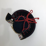 【O-048-K】Red Thread Laced Iyo-sugake Two-piece Dou Armor (Helmet Only)：赤糸威伊予素懸二枚胴具足（兜のみ）