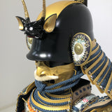 【O-032】Navy Blue Laced Chest-Covering Two-Piece Cuirass Armor：紺糸威胸取二枚胴具足
