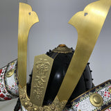 【O-047】Deep navy blue thread laced Iyo-style simple tied two-piece cuirass armor with matte lacquer finish：濃紺糸威伊予素懸二枚胴具足(艶消塗)