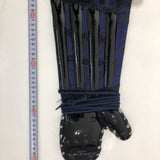 [O-063] Three-Piece Armor Set with Seven-Splint Shin Guards, Arm Gauntlets with Upper Arm Plates, and Thigh Armor