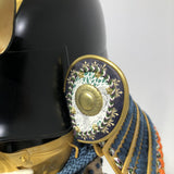 【O-032】Navy Blue Laced Chest-Covering Two-Piece Cuirass Armor：紺糸威胸取二枚胴具足