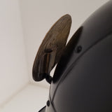 【O-050】Navy Blue Thread Laced Black Matte Riveted Two-Piece Cuirass Armor (Zunari-style Helmet)：紺糸威黒艶消鋲綴二枚胴具足（頭形兜）
