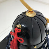 【O-074-K】Deep navy blue thread laced cloud dragon two-piece cuirass armor (helmet only)：濃紺糸威雲龍二枚胴具足（兜のみ）