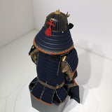 【O-015】Dark Navy Blue Thread Laced Contemporary Small Plate Two-Piece Cuirass Armor：濃紺糸威当世小札二枚胴具足