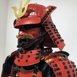 【O-033】Black Thread Laced Iyo Waist-Covering Two-Piece Cuirass Armor (Matte Finish)：黒糸威伊予腰取二枚胴具足（艶消し）