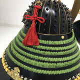 【O-027-K】Yomogi thread laced diamond laced two-piece cuirass armor (helmet only)：蓬糸威菱綴二枚胴具足（兜のみ）