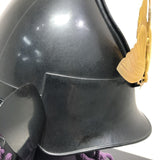 【O-021-K】Purple thread laced Iyo two-piece cuirass armor (helmet only)：紫糸威伊予二枚胴（兜のみ）