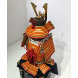【O-006】Gold Small Plate Scarlet Laced Two-Piece Cuirass Armor：金小札緋威二枚胴具足