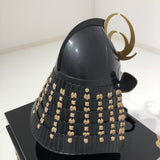 【O-023-K】Woodpecker thread laced vertical joined two-piece cuirass armor (helmet only)： 啄木糸威縦矧二枚胴（兜のみ）