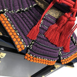 【O-011】Large Plate Purple Gradation Laced Haramaki Armor (Ninotani Helmet)：本大札紫裾濃威腹巻鎧（二之谷兜）