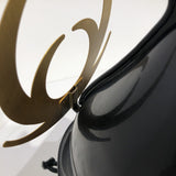 【O-023-K】Woodpecker thread laced vertical joined two-piece cuirass armor (helmet only)： 啄木糸威縦矧二枚胴（兜のみ）