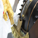 【O-024】Dark blue thread laced Buddha-style two-piece cuirass armor：紺糸威仏ニ枚胴具足