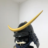 【O-074】Deep navy blue thread laced cloud and dragon two-piece cuirass armor：濃紺糸威雲龍二枚胴具足