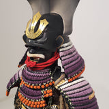 【O-011】Large Plate Purple Gradation Laced Haramaki Armor (Ninotani Helmet)：本大札紫裾濃威腹巻鎧（二之谷兜）