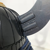 【O-029】Dark Navy Blue Thread Laced Gold Kara Two-Piece Cuirass Armor：濃紺糸威金唐二枚胴具足