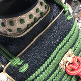 【O-019】Ancient Mugwort Thread Laced Small Plate Two-Piece Cuirass Armor：古代蓬糸威小札二枚胴具足