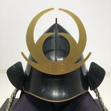【O-031-K】Kashidori thread laced two-piece cuirass armor (helmet only)：樫鳥糸威二枚胴具足（兜のみ）