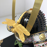 【O-027-K】Yomogi thread laced diamond laced two-piece cuirass armor (helmet only)：蓬糸威菱綴二枚胴具足（兜のみ）
