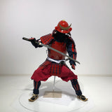 【O-076】Red lacquered armor with dark blue lacing two-plate cuirass, Jidai Festival set：濃紺糸威赤桶側二枚胴　時代祭りセット