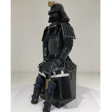 【O-036】Black Thread Laced Vertical Seam Two-Piece Cuirass Armor：黒糸威縦矧二枚胴具足