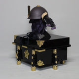 【O-043-K】Black thread laced rusted iron two-piece cuirass armor (helmet only)：黒糸威鉄錆二枚胴具足(兜のみ)