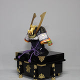 【O-025-K】Varied thread laced chest-guard Buddha two-piece cuirass armor (helmet only)：色々威胸取仏二枚胴（兜のみ）