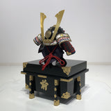 【O-048-K】Red Thread Laced Iyo-sugake Two-piece Dou Armor (Helmet Only)：赤糸威伊予素懸二枚胴具足（兜のみ）