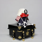 【O-017-K】U-no-hana thread laced Iyo two-piece cuirass armor (helmet only)：卯の花糸威伊予二枚胴（兜のみ）