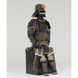 【O-041】Dark Navy Blue Thread Laced Riveted Two-Piece Cuirass Armor：濃紺糸威鋲綴二枚胴具足