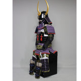 【O-040】Purple Thread Laced Flat Angle Side Crest Two-Piece Cuirass Armor：紫糸威平角脇立ニ枚胴具足