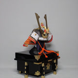 【O-004-K】Gold small plate laced otamada two-piece cuirass armor (helmet only)：金小札沢潟威二枚胴（兜のみ）