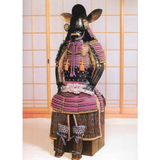【O-034】Purple Thread Laced Chest-Covering Two-Piece Cuirass Armor：紫糸威胸取二枚胴具足
