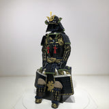 【O-044】Navy Blue Thread Laced Mugwort-Colored Diamond Stitch Two-Piece Cuirass Armor：紺糸威蓬菱綴二枚胴具足
