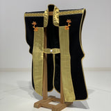 [B-053] Jinbaori (black woolen cloth with gold collar)