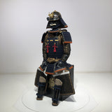 【O-015】Dark Navy Blue Thread Laced Contemporary Small Plate Two-Piece Cuirass Armor：濃紺糸威当世小札二枚胴具足